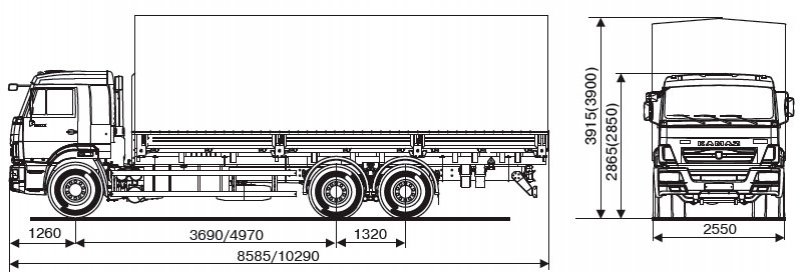 65117-6020-48(A5) Бортовой КАМАЗ